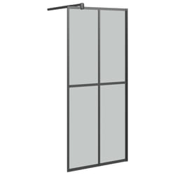vidaXL Walk-in Shower Screen 90x195cm Dark Tempered Glass Shower Enclosure