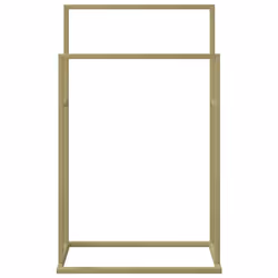 vidaXL Freestanding Towel Rack Iron Towel Holder Multi Colours 78.5/79 cm - gold, 48 x 24 x 78.5 cm - Additional view 2