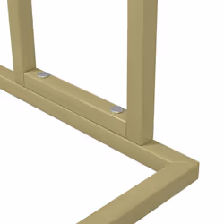 vidaXL Freestanding Towel Rack Iron Towel Holder Multi Colours 78.5/79 cm - gold, 48 x 24 x 78.5 cm - Additional view 5