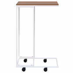 vidaXL Side Table Hallway Tea Coffee Sofa Table Couch Table Engineered Wood - white, 40 x 30 x 63.5 cm - Additional view 4