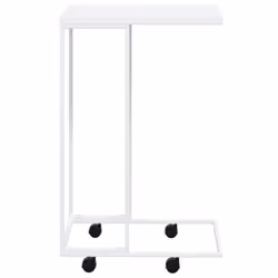 vidaXL Side Table Hallway Tea Coffee Sofa Table Couch Table Engineered Wood - white and brown, 40 x 30 x 63.5 cm - Additional view 3