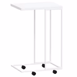vidaXL Side Table Hallway Tea Coffee Sofa Table Couch Table Engineered Wood - white and brown, 40 x 30 x 63.5 cm - Additional view 5