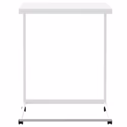 vidaXL Side Table Hallway Tea Coffee Sofa Table Couch Table Engineered Wood - white and brown, 55 x 35 x 70 cm - Additional view 3
