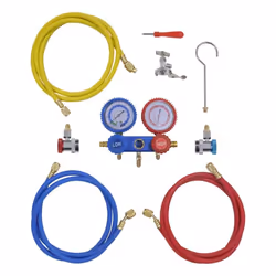 vidaXL Vacuum Pump 100 L/min with 2-way Manifold Gauge Set in Tool Kit Pump - Additional view 5