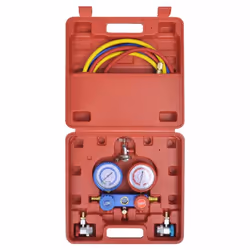 vidaXL Vacuum Pump 100 L/min with 2-way Manifold Gauge Set in Tool Kit Pump - Additional view 9