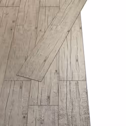 vidaXL Self-adhesive PVC Flooring Planks Underlay Wood Laminate Floor Tiles - light grey, 2.51 mÃÂ²