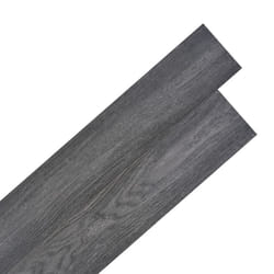 vidaXL Self-adhesive PVC Flooring Planks Underlay Wood Laminate Floor Tiles - black, 2.51 mÃÂ²