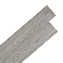 vidaXL Self-adhesive PVC Flooring Planks Underlay Wood Laminate Floor Tiles - dark grey, 2.51 mÃÂ²
