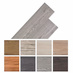 vidaXL Self-adhesive PVC Flooring Planks Underlay Wood Laminate Floor Tiles - dark grey, 2.51 mÃÂ²