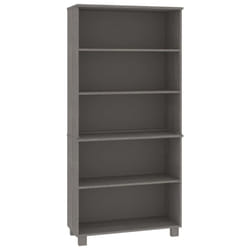 vidaXL Highboard Solid Wood Pine Wooden Storage Shelf Sideboard Multi Colours - light grey