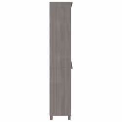 vidaXL Highboard Solid Wood Pine Wooden Storage Shelf Sideboard Multi Colours - light grey