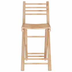 vidaXL Bar Set 3 Piece Bamboo Patio Breakfast Bar Stool Garden Table and Chair - Additional view 6