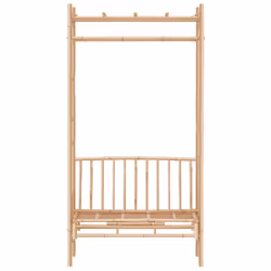 vidaXL Garden Bench with Pergola 116 cm Bamboo Outdoor Seating Bench Chair