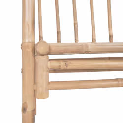 vidaXL Garden Bench with Pergola 116 cm Bamboo Outdoor Seating Bench Chair - Additional view 4