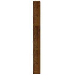 ) New Wood Shoe Cabinet 5Drawer Organiser Furniture Multi Colours Multi Sizes - Smoked oak, 59 x 17 x 169 cm (W x D x H - Additional view 6