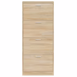 ) New Wood Shoe Cabinet 5Drawer Organiser Furniture Multi Colours Multi Sizes - Oak, 59 x 17 x 150 cm (W x D x H - Additional view 5