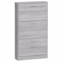 ) New Wood Shoe Cabinet 5Drawer Organiser Furniture Multi Colours Multi Sizes - Grey sonoma, 59 x 17 x 108 cm (W x D x H - Additional view 4