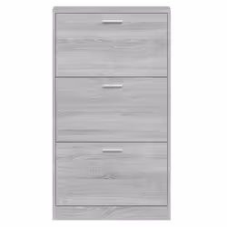 ) New Wood Shoe Cabinet 5Drawer Organiser Furniture Multi Colours Multi Sizes - Grey sonoma, 59 x 17 x 108 cm (W x D x H - Additional view 5