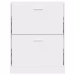 ) New Wood Shoe Cabinet 5Drawer Organiser Furniture Multi Colours Multi Sizes - White, 59 x 17 x 81 cm (W x D x H - Additional view 4