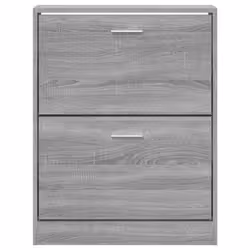 ) New Wood Shoe Cabinet 5Drawer Organiser Furniture Multi Colours Multi Sizes - Grey sonoma, 59 x 17 x 81 cm (W x D x H - Additional view 4