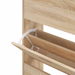 ) New Wood Shoe Cabinet 2Drawer Storage Cupboard Rack Shelf Multi Colours/Sizes - Sonoma oak, 63 x 24 x 147 cm (W x D x H - Additional view 5