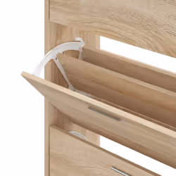 ) New Wood Shoe Cabinet 2Drawer Storage Cupboard Rack Shelf Multi Colours/Sizes - Sonoma oak, 63 x 24 x 103 cm (W x D x H - Additional view 5