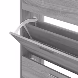 ) New Wood Shoe Cabinet 2Drawer Storage Cupboard Rack Shelf Multi Colours/Sizes - Grey sonoma, 63 x 24 x 103 cm (W x D x H - Additional view 5