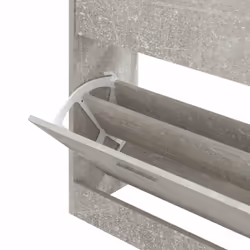 ) New Wood Shoe Cabinet 2Drawer Storage Cupboard Rack Shelf Multi Colours/Sizes - Concrete grey, 63 x 24 x 81 cm (W x D x H - Additional view 5