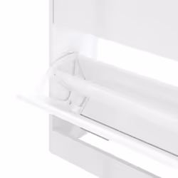 ) New Wood Shoe Cabinet 2Drawer Storage Cupboard Rack Shelf Multi Colours/Sizes - High gloss white, 63 x 24 x 81 cm (W x D x H - Additional view 5