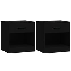 VidaXL 342583 nightstand/bedside table Black