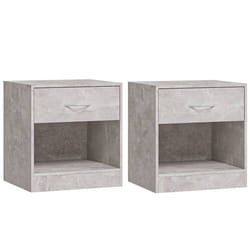 VidaXL 342584 nightstand/bedside table Concrete colour