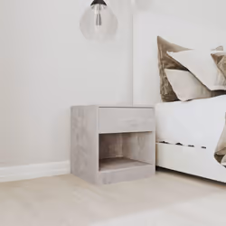 VidaXL 342584 nightstand/bedside table Concrete colour