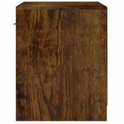 vidaXL 2x Bedside Cabinets with Drawer Nightstand Bedroom Table Multi Colours - Smoked oak - Additional view 8
