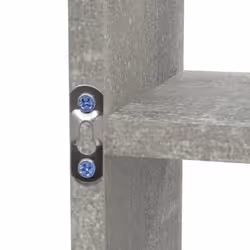 vidaXL Floating Wall Display Shelf 8 Compartments Hanging Rack Floating Shelf - Concrete grey - Additional view 5