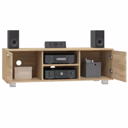 ) vidaXL TV Cabinet Entertainment Centre TV Stand Media TV Unit Engineered Wood - Sonoma oak, 120 x 40.5 x 35 cm (W x D x H - Additional view 2