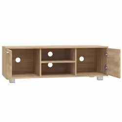 ) vidaXL TV Cabinet Entertainment Centre TV Stand Media TV Unit Engineered Wood - Sonoma oak, 120 x 40.5 x 35 cm (W x D x H - Additional view 4