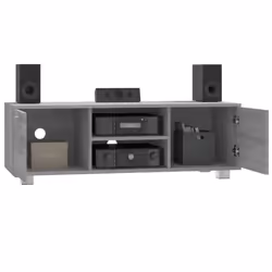 ) vidaXL TV Cabinet Entertainment Centre TV Stand Media TV Unit Engineered Wood - Grey sonoma, 120 x 40.5 x 35 cm (W x D x H - Additional view 2