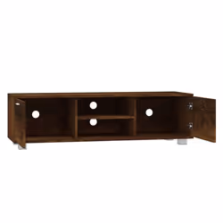 ) vidaXL TV Cabinet Entertainment Centre TV Stand Media TV Unit Engineered Wood - Smoked oak, 140 x 40.5 x 35 cm (W x D x H - Additional view 4