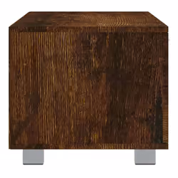 ) vidaXL TV Cabinet Entertainment Centre TV Stand Media TV Unit Engineered Wood - Smoked oak, 140 x 40.5 x 35 cm (W x D x H - Additional view 5