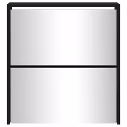) Shoe Cabinet Storage Organiser Rack Stand Multi Colours 63x17x102.5/63x17x67cm - Black, 63 x 17 x 67 cm (W x D x H - Additional view 4