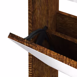 ) Shoe Cabinet Storage Organiser Rack Stand Multi Colours 63x17x102.5/63x17x67cm - Smoked oak, 63 x 17 x 102.5 cm (W x D x H - Additional view 5