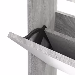 ) Shoe Cabinet Storage Organiser Rack Stand Multi Colours 63x17x102.5/63x17x67cm - Grey sonoma, 63 x 17 x 102.5 cm (W x D x H - Additional view 5