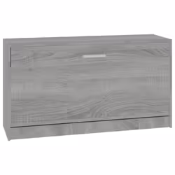 Shoe Cabinet Storage Organiser Stand Entryway Hall Rack MDF Multi Colours - Grey sonoma