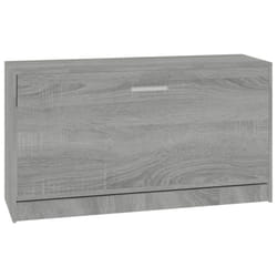 Shoe Cabinet Storage Organiser Stand Entryway Hall Rack MDF Multi Colours - Grey sonoma