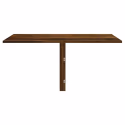vidaXL Folding Wall Table Office Bedroom Computer Writing Desk Multi Colours - Smoked oak - Additional view 2