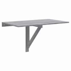 vidaXL Folding Wall Table Office Bedroom Computer Writing Desk Multi Colours - Grey sonoma