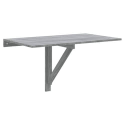 vidaXL Folding Wall Table Office Bedroom Computer Writing Desk Multi Colours - Grey sonoma