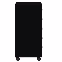 Office Unit Document Storage Organiser with Castors 5 Drawers Multi Colours - Black - Additional view 8