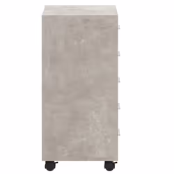 Office Unit Document Storage Organiser with Castors 5 Drawers Multi Colours - Concrete grey - Additional view 7