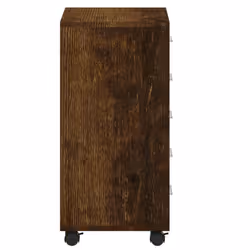 Office Unit Document Storage Organiser with Castors 5 Drawers Multi Colours - Smoked oak - Additional view 3